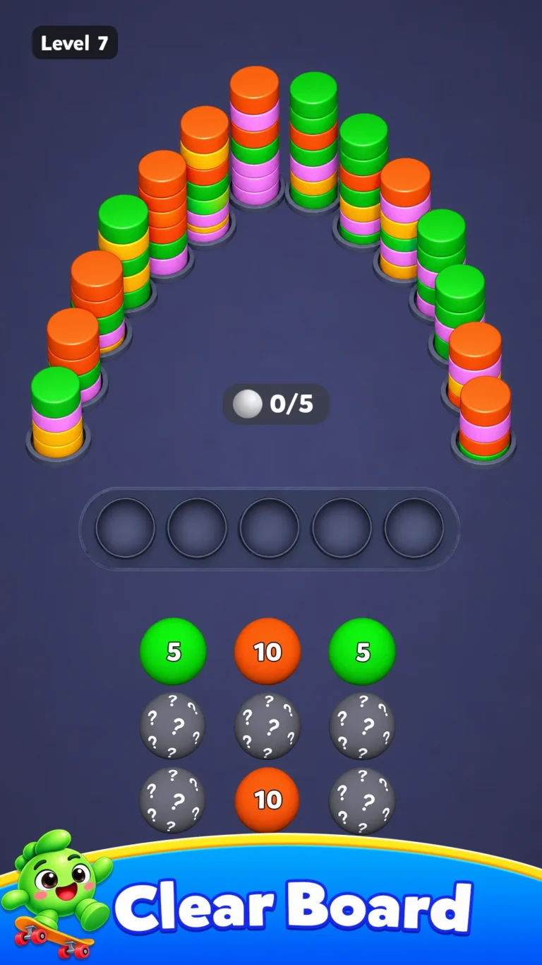 Ball Bounce colour stack puzzle gameplay
