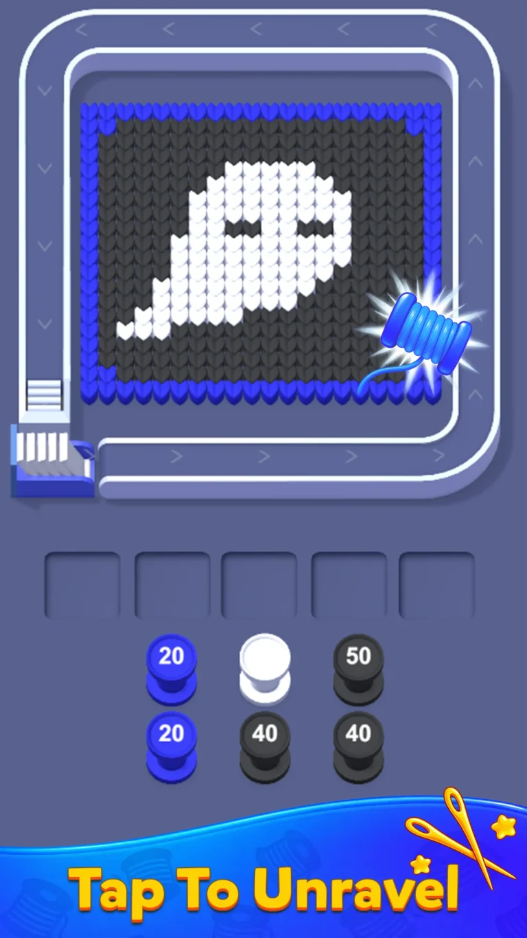 Loop Jam Yarn pixel-art level